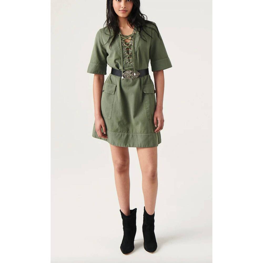 NEW BASH dorise short dress in green